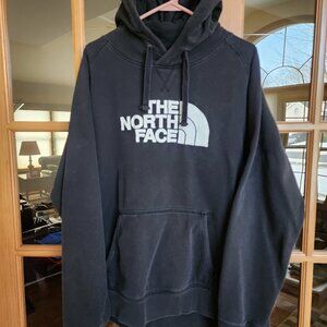 The North Face Men's Black/White Drawstring Pullover Hoodie Size XL